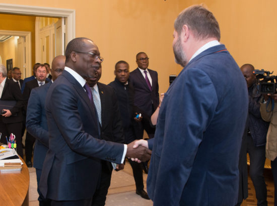 Riigikogu esimees Eiki Nestor kohtus Benini Vabariigi riigipea Patrice Taloniga